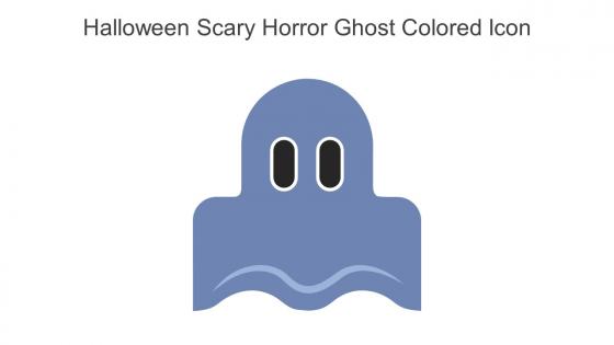 Halloween Scary Horror Ghost Colored Icon In Powerpoint Pptx Png And Editable Eps Format