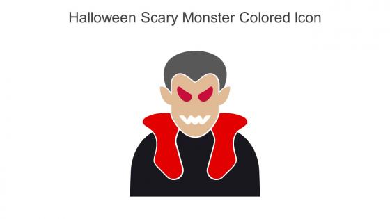 Halloween Scary Monster Colored Icon In Powerpoint Pptx Png And Editable Eps Format