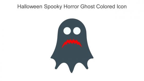 Halloween Spooky Horror Ghost Colored Icon In Powerpoint Pptx Png And Editable Eps Format