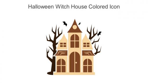 Halloween Witch House Colored Icon In Powerpoint Pptx Png And Editable Eps Format