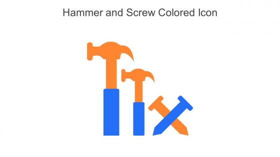 Hammer And Screw Colored Icon In Powerpoint Pptx Png And Editable Eps Format
