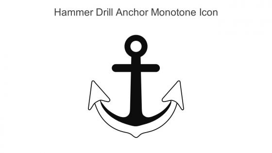 Hammer Drill Anchor Monotone Icon In Powerpoint Pptx Png And Editable Eps Format