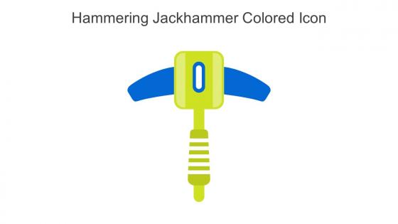 Hammering Jackhammer Colored Icon In Powerpoint Pptx Png And Editable Eps Format