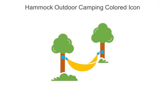 Hammock Outdoor Camping Colored Icon In Powerpoint Pptx Png And Editable Eps Format