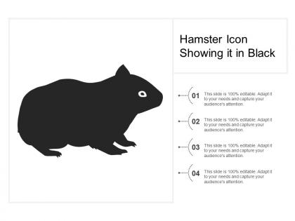 Hamster icon showing it in black