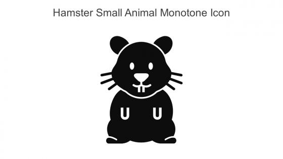 Hamster Small Animal Monotone Icon In Powerpoint Pptx Png And Editable Eps Format