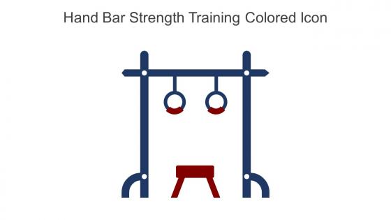 Hand Bar Strength Training Colored Icon In Powerpoint Pptx Png And Editable Eps Format