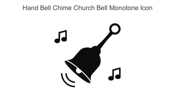 Hand Bell Chime Church Bell Monotone Icon In Powerpoint Pptx Png And Editable Eps Format