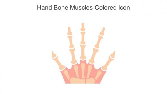 Hand Bone Muscles Colored Icon In Powerpoint Pptx Png And Editable Eps Format