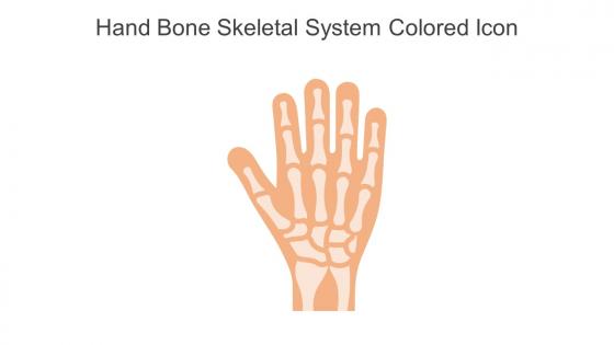 Hand Bone Skeletal System Colored Icon In Powerpoint Pptx Png And Editable Eps Format