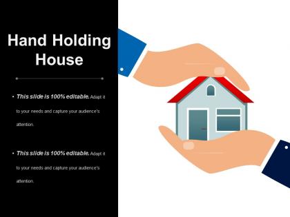 Hand holding house powerpoint templates microsoft