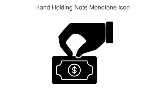 Hand Holding Note Monotone Icon In Powerpoint Pptx Png And Editable Eps Format