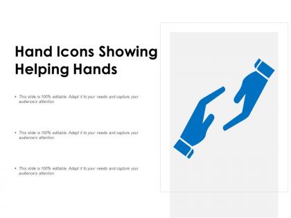 Hand icons showing helping hands