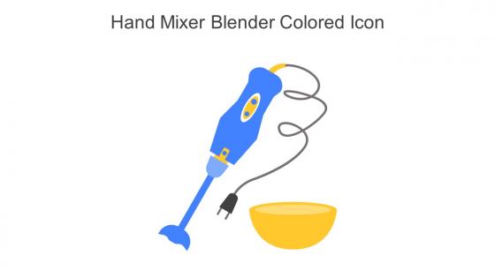 Hand Mixer Blender Colored Icon In Powerpoint Pptx Png And Editable Eps Format