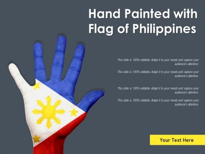 Hand painted with flag of philippines