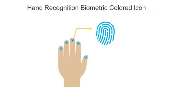 Hand Recognition Biometric Colored Icon In Powerpoint Pptx Png And Editable Eps Format