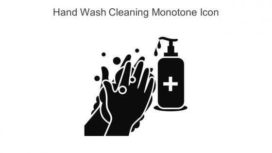 Hand Wash Cleaning Monotone Icon In Powerpoint Pptx Png And Editable Eps Format