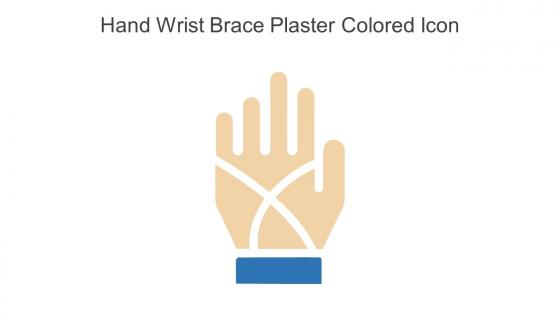 Hand Wrist Brace Plaster Colored Icon In Powerpoint Pptx Png And Editable Eps Format