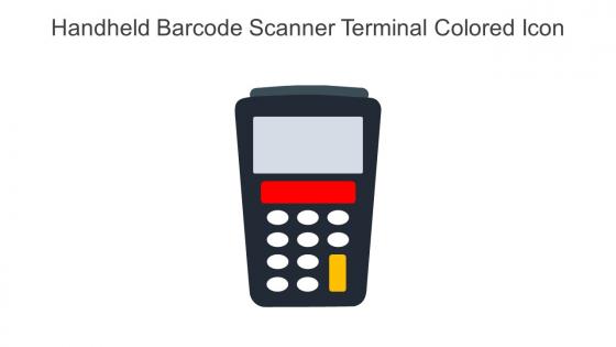 Handheld Barcode Scanner Terminal Colored Icon In Powerpoint Pptx Png And Editable Eps Format