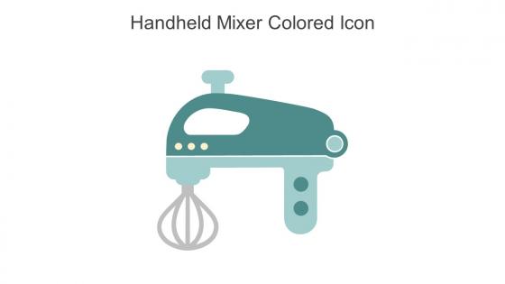Handheld Mixer Colored Icon In Powerpoint Pptx Png And Editable Eps Format