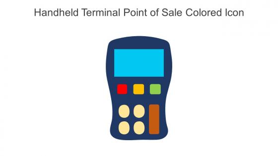 Handheld Terminal Point Of Sale Colored Icon In Powerpoint Pptx Png And Editable Eps Format