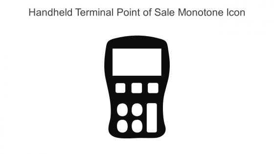 Handheld Terminal Point Of Sale Monotone Icon In Powerpoint Pptx Png And Editable Eps Format