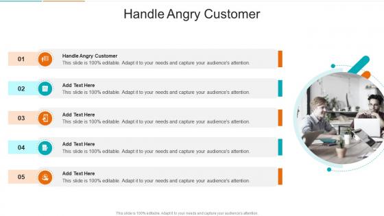 Handle Angry Customer In Powerpoint And Google Slides Cpb