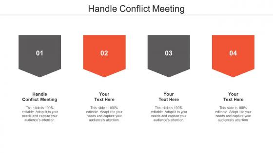 Handle conflict meeting ppt powerpoint presentation model graphic tips cpb