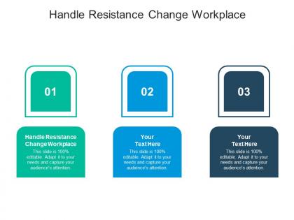 Handle resistance change workplace ppt powerpoint presentation layouts aids cpb