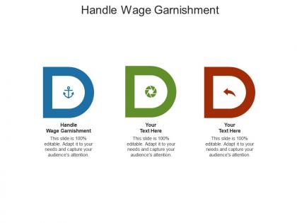Handle wage garnishment ppt powerpoint presentation gallery icon cpb