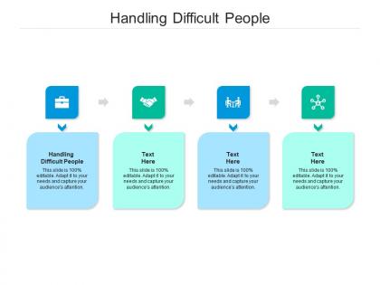 Handling difficult people ppt powerpoint presentation portfolio introduction cpb