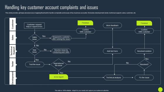 Handling Key Customer Account Complaints And Issues Key Business Account Planning Strategy SS