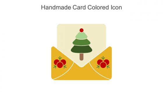 Handmade Card Colored Icon In Powerpoint Pptx Png And Editable Eps Format