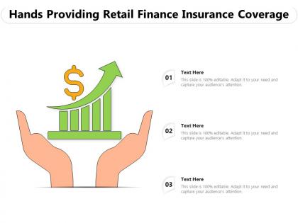 Hands providing retail finance insurance coverage