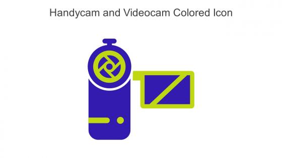 Handycam And Videocam Colored Icon In Powerpoint Pptx Png And Editable Eps Format