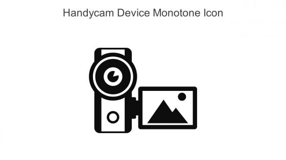Handycam Device Monotone Icon In Powerpoint Pptx Png And Editable Eps Format
