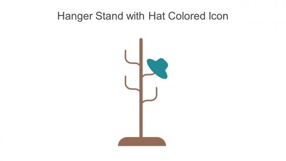 Hanger Stand With Hat Colored Icon In Powerpoint Pptx Png And Editable Eps Format