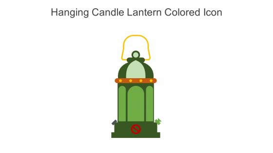 Hanging Candle Lantern Colored Icon In Powerpoint Pptx Png And Editable Eps Format