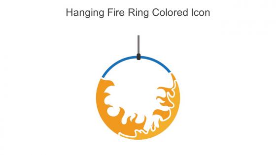 Hanging Fire Ring Colored Icon In Powerpoint Pptx Png And Editable Eps Format