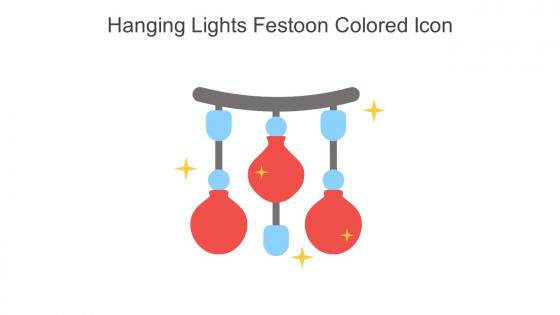 Hanging Lights Festoon Colored Icon In Powerpoint Pptx Png And Editable Eps Format