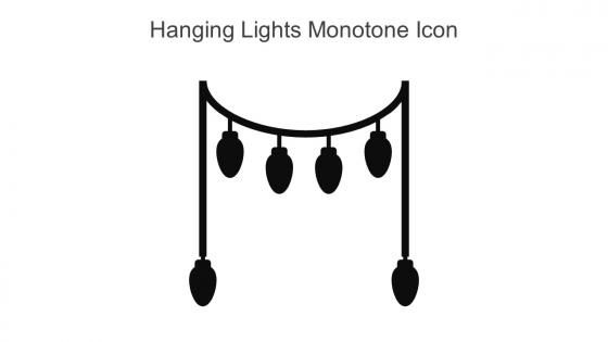 Hanging Lights Monotone Icon In Powerpoint Pptx Png And Editable Eps Format