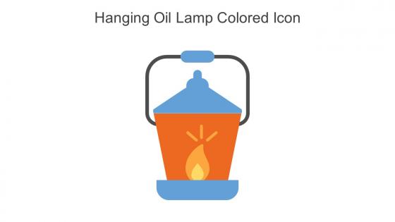 Hanging Oil Lamp Colored Icon In Powerpoint Pptx Png And Editable Eps Format