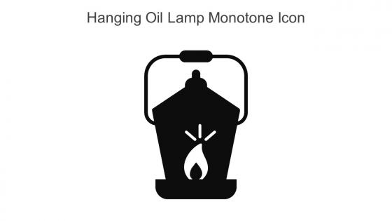Hanging Oil Lamp Monotone Icon In Powerpoint Pptx Png And Editable Eps Format