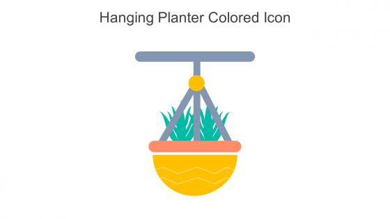 Hanging Planter Colored Icon In Powerpoint Pptx Png And Editable Eps Format
