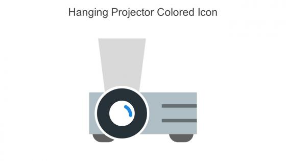 Hanging Projector Colored Icon In Powerpoint Pptx Png And Editable Eps Format