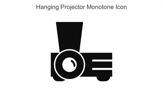Hanging Projector Monotone Icon In Powerpoint Pptx Png And Editable Eps Format