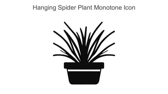 Hanging Spider Plant Monotone Icon In Powerpoint Pptx Png And Editable Eps Format