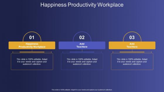 Happiness Productivity Workplace In Powerpoint And Google Slides Cpb