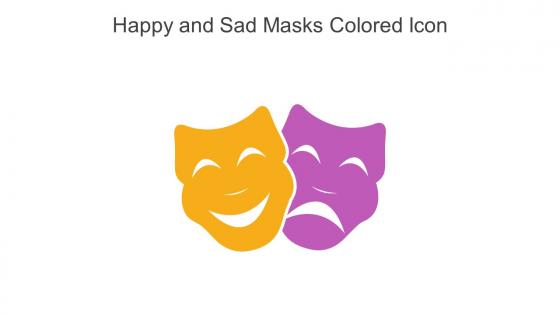 Happy And Sad Masks Colored Icon In Powerpoint Pptx Png And Editable Eps Format