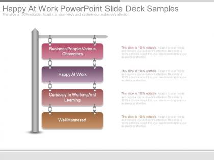 Happy at work powerpoint slide deck samples
